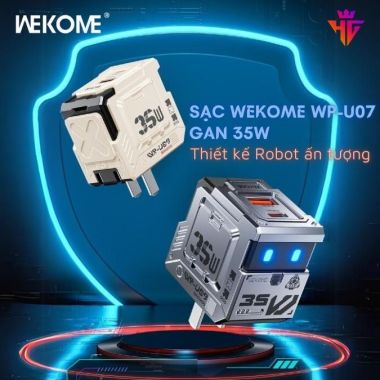 Củ sạc nhanh WEKOME WP-U07 PD35W GaN ROBOT