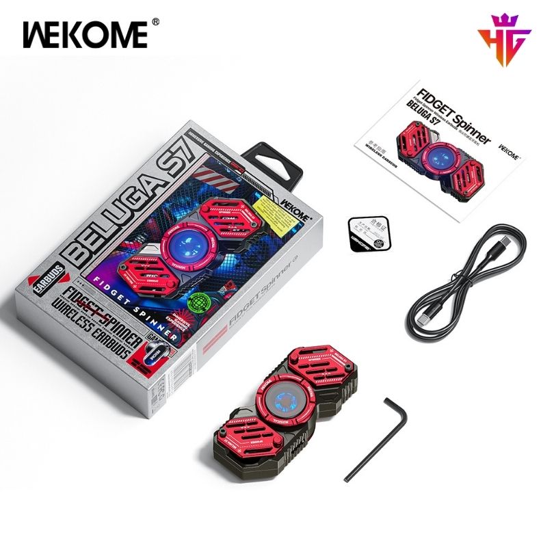 Tai Nghe Bluetooth Wekome Beluga S7 Fidget Spinner Độc Lạ