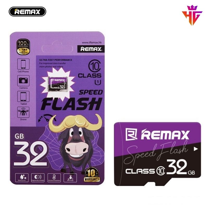 Thẻ nhớ 32GB Class 10 Micro SD REMAX Chính Hãng tốc độ 80MB/s