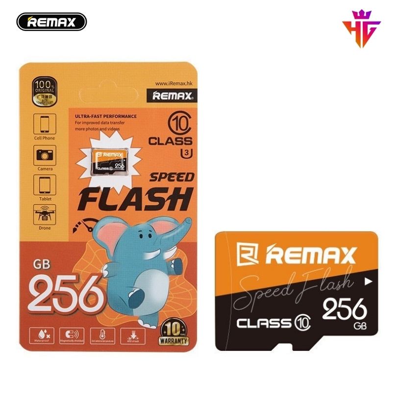 Thẻ nhớ 256GB Class 10 Micro SD REMAX Chính Hãng tốc độ 90MB/s