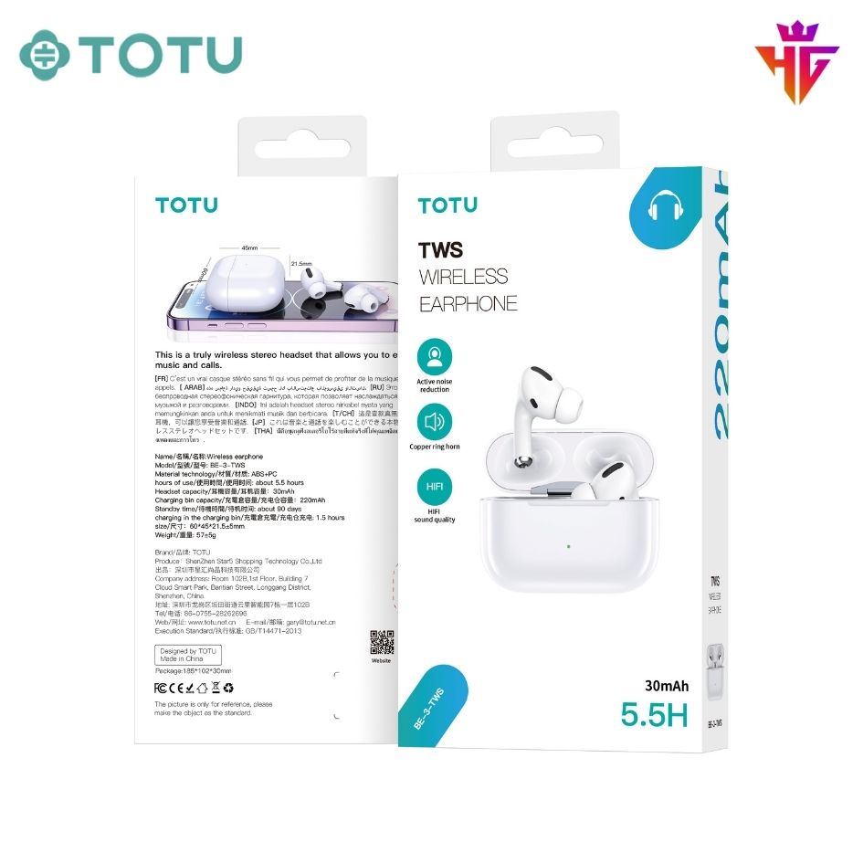 Tai Nghe Bluetooth TOTU BE-3-TWS